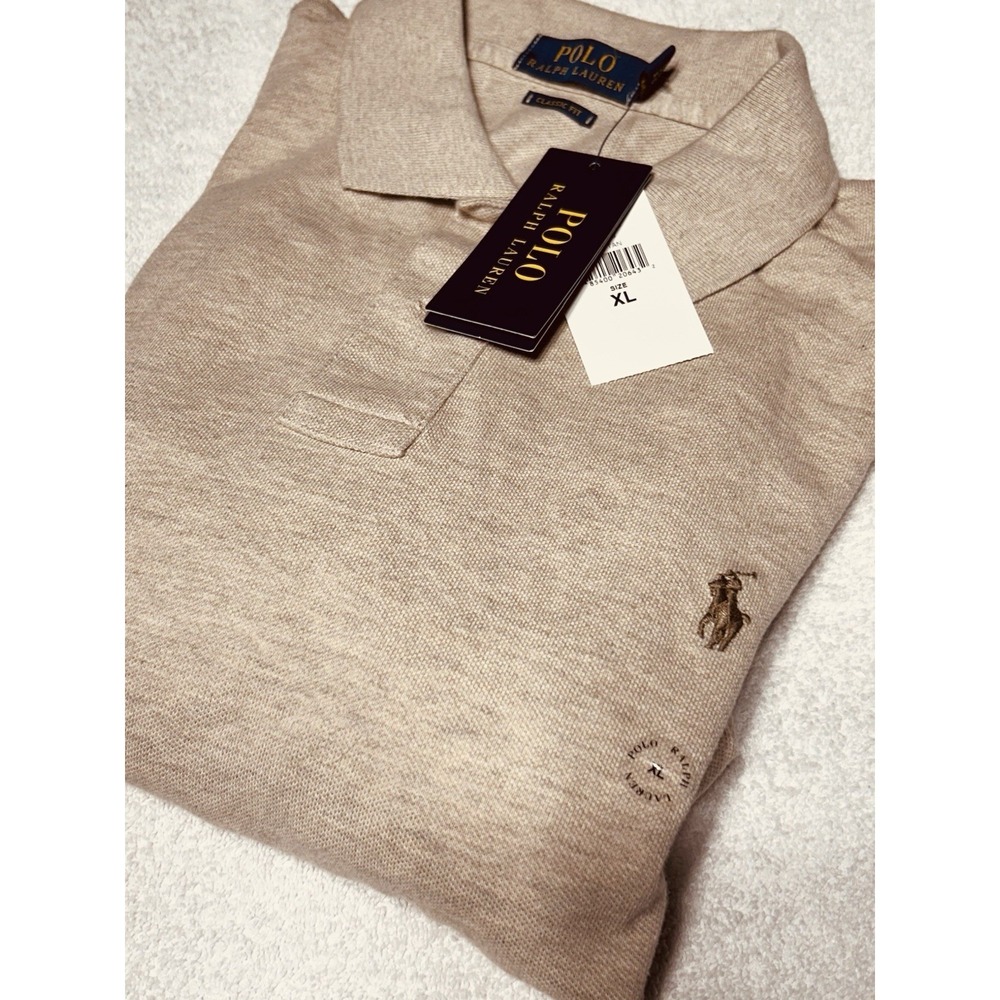 Polo Ralph Lauren Men's Classic Fit XL/TG Dune Tan 100% Cotton NWT MSRP $125